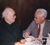 曾濤（右）與李可染